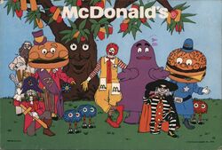 McDonald's Characters Postcard Postcard