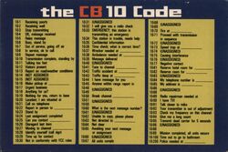 The CB 10 Code Postcard