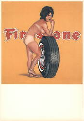 Vintage Firestone Tire Advertisement Postcard Postcard