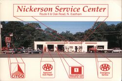 Nickerson Service Center, Routes 6 & Oak Rd, N. Eastham, MA Postcard