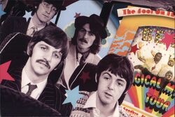 The Beatles Rock Band Postcard Postcard