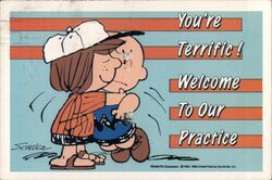 You're Terrific! Welcome To Our Practice, Peanuts Postcard