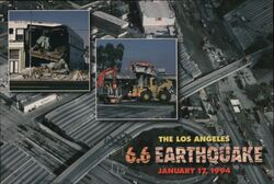 1994 Northridge Earthquake Damage Los Angeles Postcard