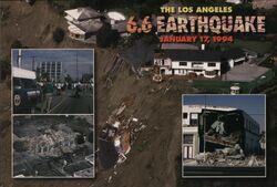 1994 Northridge Earthquake Damage Los Angeles Postcard