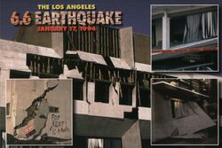 1994 Northridge Earthquake Damage, Los Angeles Postcard