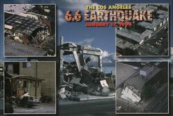 1994 Northridge Earthquake Damage Los Angeles Postcard