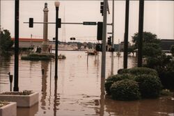 The Great Flood of 1993, Quad Cities, River Drive Postcard