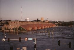 The Great Flood of 1993 Quad Cities Iowa & Illinois Postcard