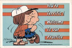 You're Terrific! Welcome To Our Practice, Peanuts Postcard