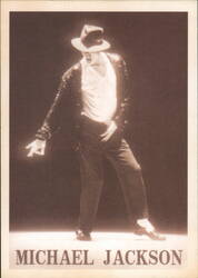 Michael Jackson Performing Postcard