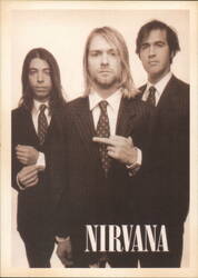 Nirvana Band Members in Suits Postcard