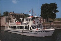 Chief Shingwauk Tour Boat, Sault Ste. Marie Canal Postcard