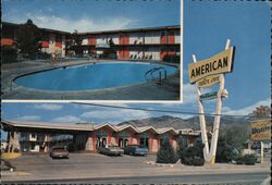 American Motor Inn, Albuquerque, New Mexico, Pool, Restaurant Postcard