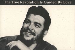 Che Guevara, The True Revolution Is Guided By Love Political Postcard Postcard Postcard