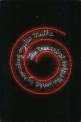 Bruce Nauman, The True Artist Helps the World Postcard