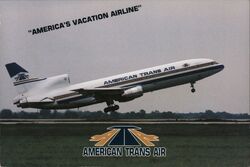 American Trans Air Lockheed L-1011 TriStar Postcard