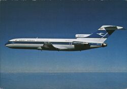 Kuwait Airways Boeing 727 in Flight Postcard