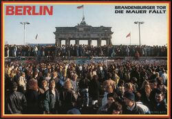 Brandenburger Tor, Berlin Wall Falls Postcard