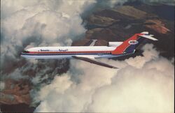 Yemenia Yemen Airways Boeing 727-200 Airplane Postcard