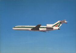 Alitalia Boeing 727-200 in Flight Postcard