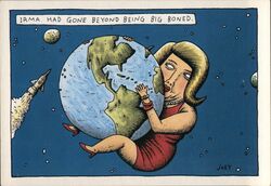 Irma Had Gone Beyond Being Big Boned Chicago, IL Cartoons Joey Waldon Postcard Postcard Postcard