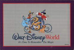 1996/97 Walt Disney World 25th Anniversary Postcard Postcard Postcard