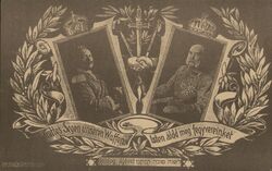 WWI Austrian & German Emperors Postcard Postcard