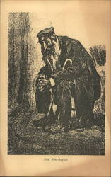 Stereotype of an Old Jewish Man Postcard