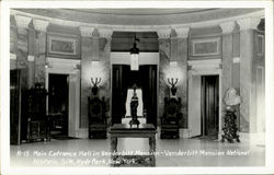 Main Entrance Hall In Vanderbilt Mansion Hyde Park, NY Postcard Postcard