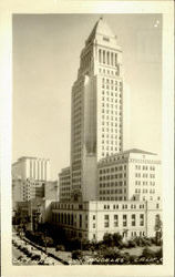 City Hall Los Angeles, CA Postcard Postcard