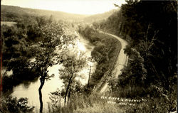 Elk River & Highway Postcard