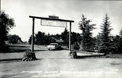 Entrance Slater Park, Stony Point Postcard