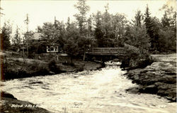 Bond Falls On The Ontonagon River Bruce Crossing, MI Postcard Postcard