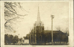 Side View of a Church Churches Postcard Postcard