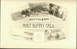 Greetings From Fort Supply Postcard