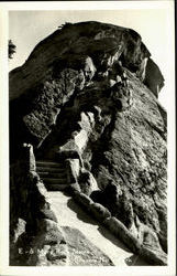 Moro Rock Stairs, Sequoia Natural Park Sequoia & Kings Canyon National Parks Postcard Postcard