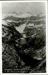 Emerald And Sapphire Lakes Scenic, CA Postcard Postcard