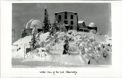 Winter View Of The Lick Observatory San Jose, CA Postcard Postcard