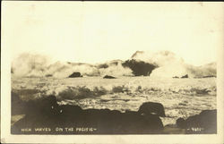 High Waves On The Pacific Postcard