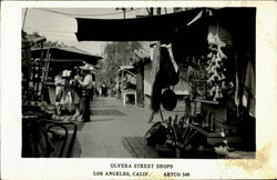 Olvera Street Shops Postcard