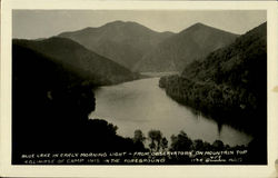 Blue Lake In Early Morning Light Postcard