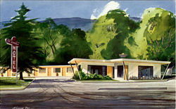 El Bonita Motel, 1954 Main Street Postcard