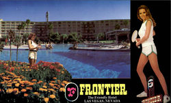 Frontier The Friendly Hotel Las Vegas, NV Postcard Postcard