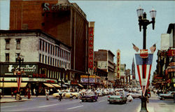 View Of Main Street In Downtown Buffalo Postcard