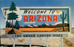 Welcome To Arizona Postcard