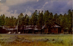 Lake Lodge Overlooking The Beautiful Yellowstone Lake Postcard