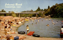 Johnson's Beach Guerneville, CA Postcard Postcard