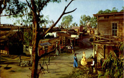 Ghost Town Knott's Berry Farm, Main Street Postcard