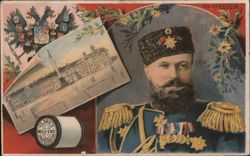 Russian Tsar and Palace with Clark's Spool Cotton Trade Card