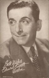 Edward Everett Horton Portrait Arcade Card